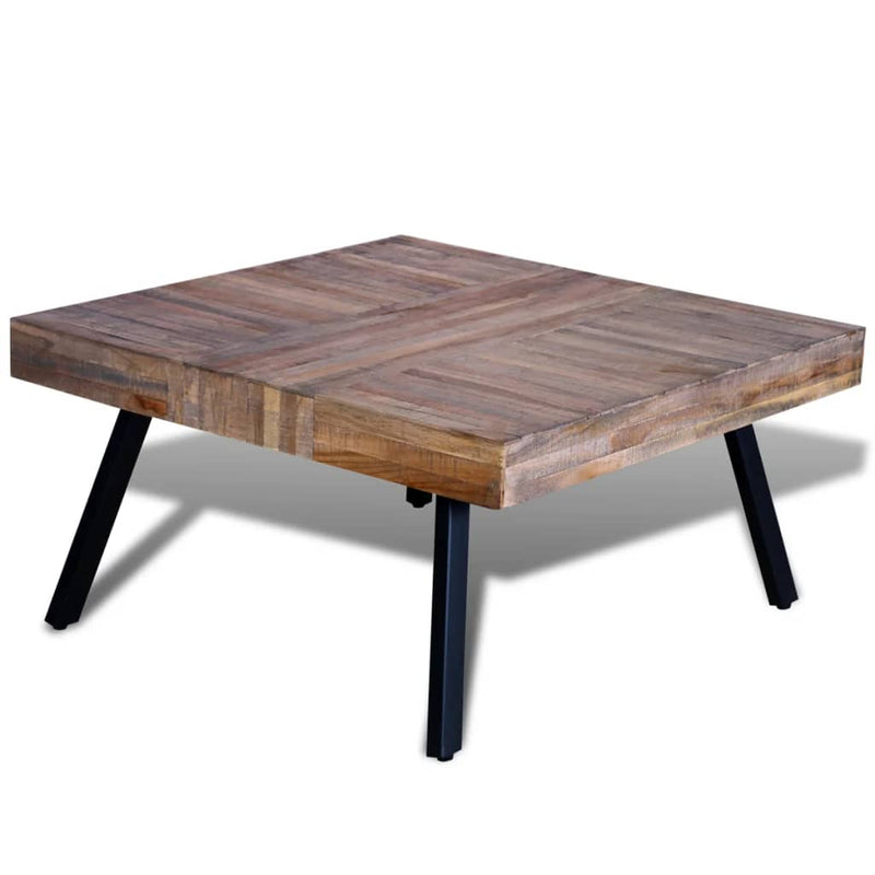 Salontafel vierkant gerecycled teakhout MeubelReus