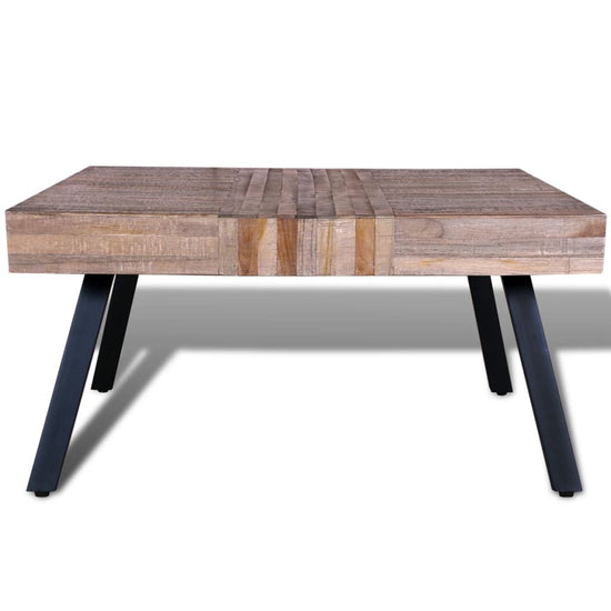 Salontafel vierkant gerecycled teakhout MeubelReus
