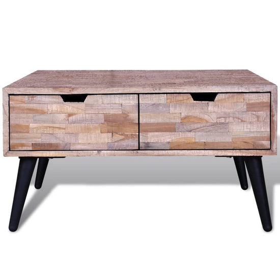 Salontafel met 4 lades gerecycled teakhout MeubelReus