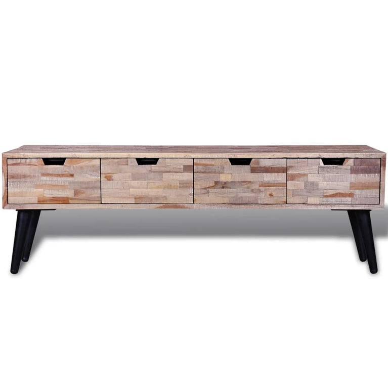 Tv-meubel met vier lades gerecycled teak MeubelReus