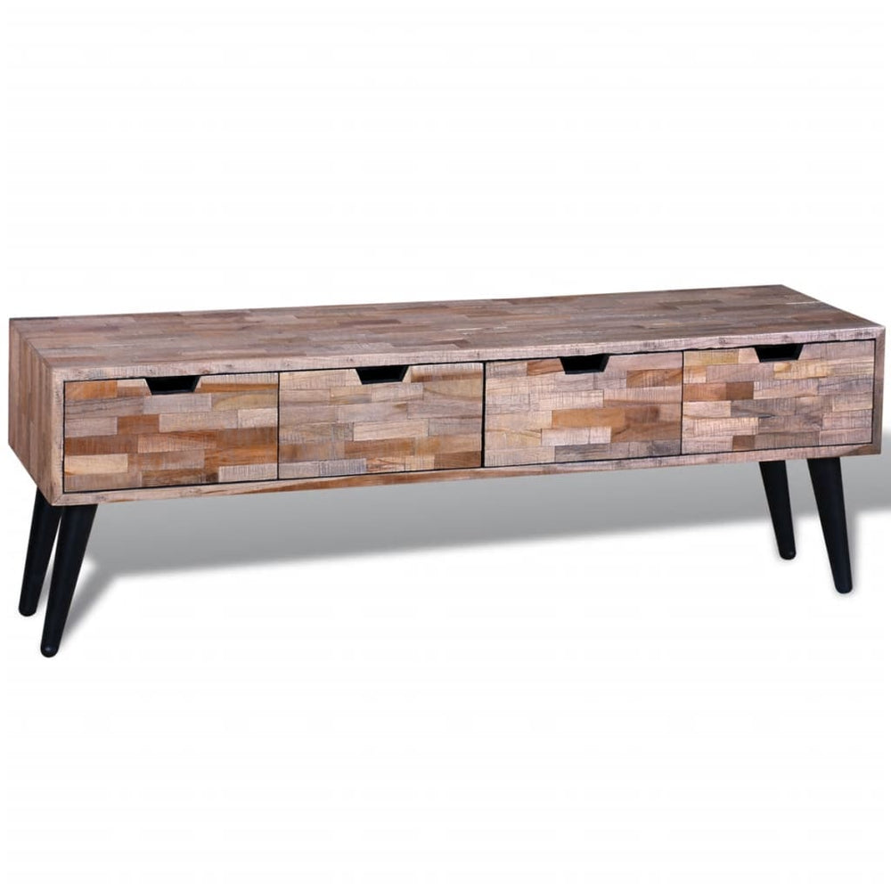 Tv-meubel met vier lades gerecycled teak MeubelReus