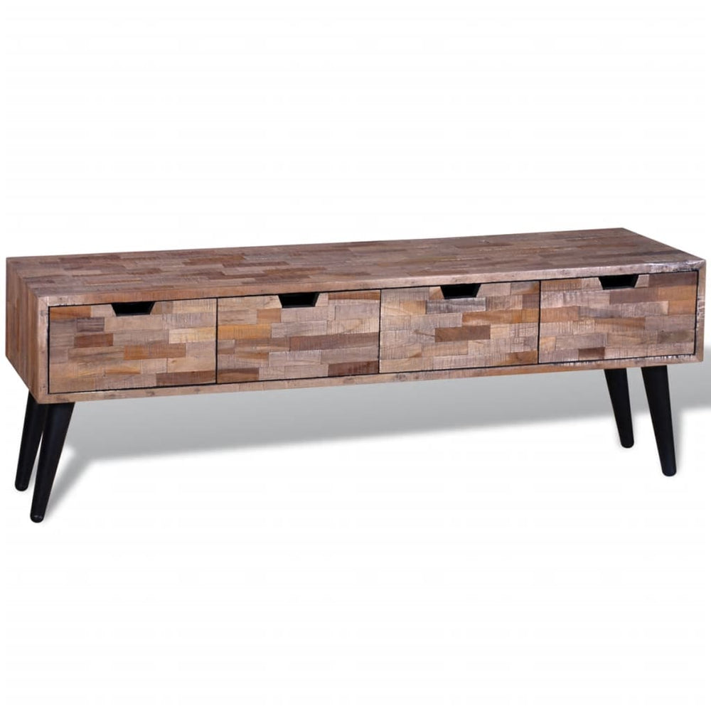 Tv-meubel met vier lades gerecycled teak MeubelReus
