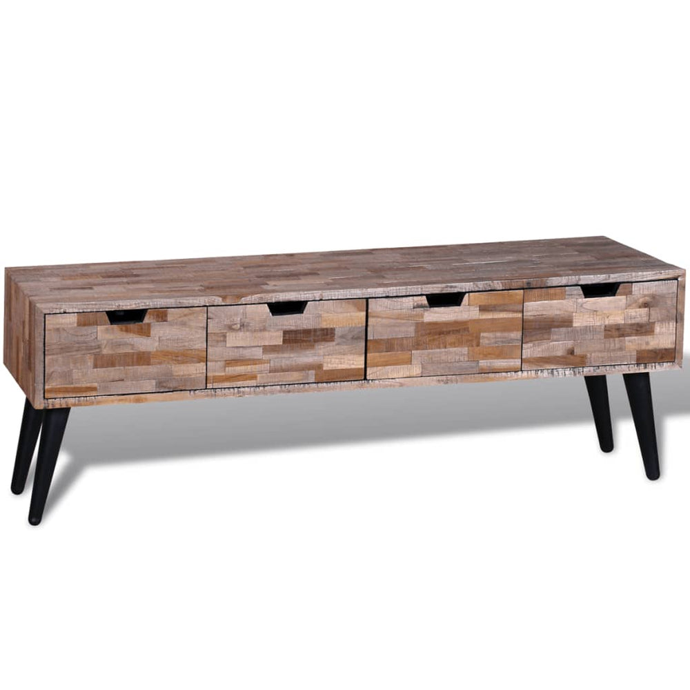 Tv-meubel met vier lades gerecycled teak MeubelReus