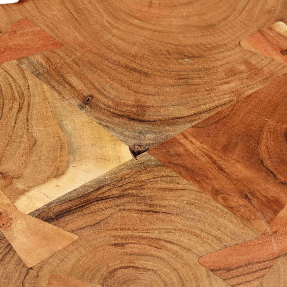Salontafel met 6 boomstammen 35 cm massief sheeshamhout MeubelReus