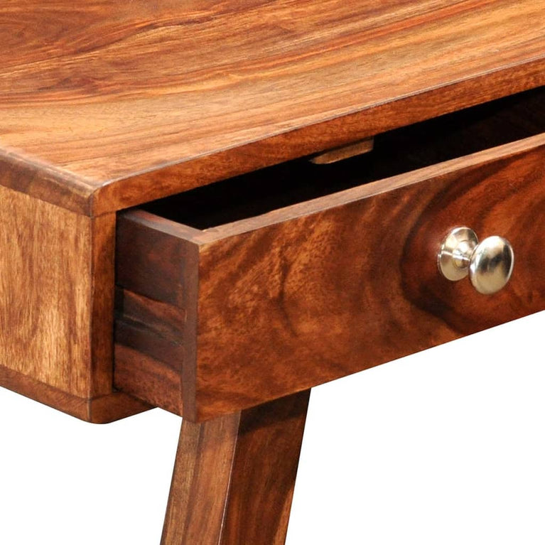 Wandtafel met 3 lades 76 cm massief sheeshamhout MeubelReus
