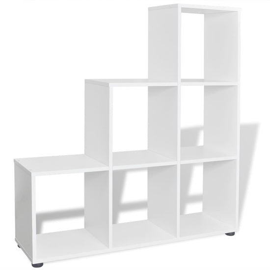 Boekenkast/presentatiemeubel trapvormig 107 cm wit MeubelReus