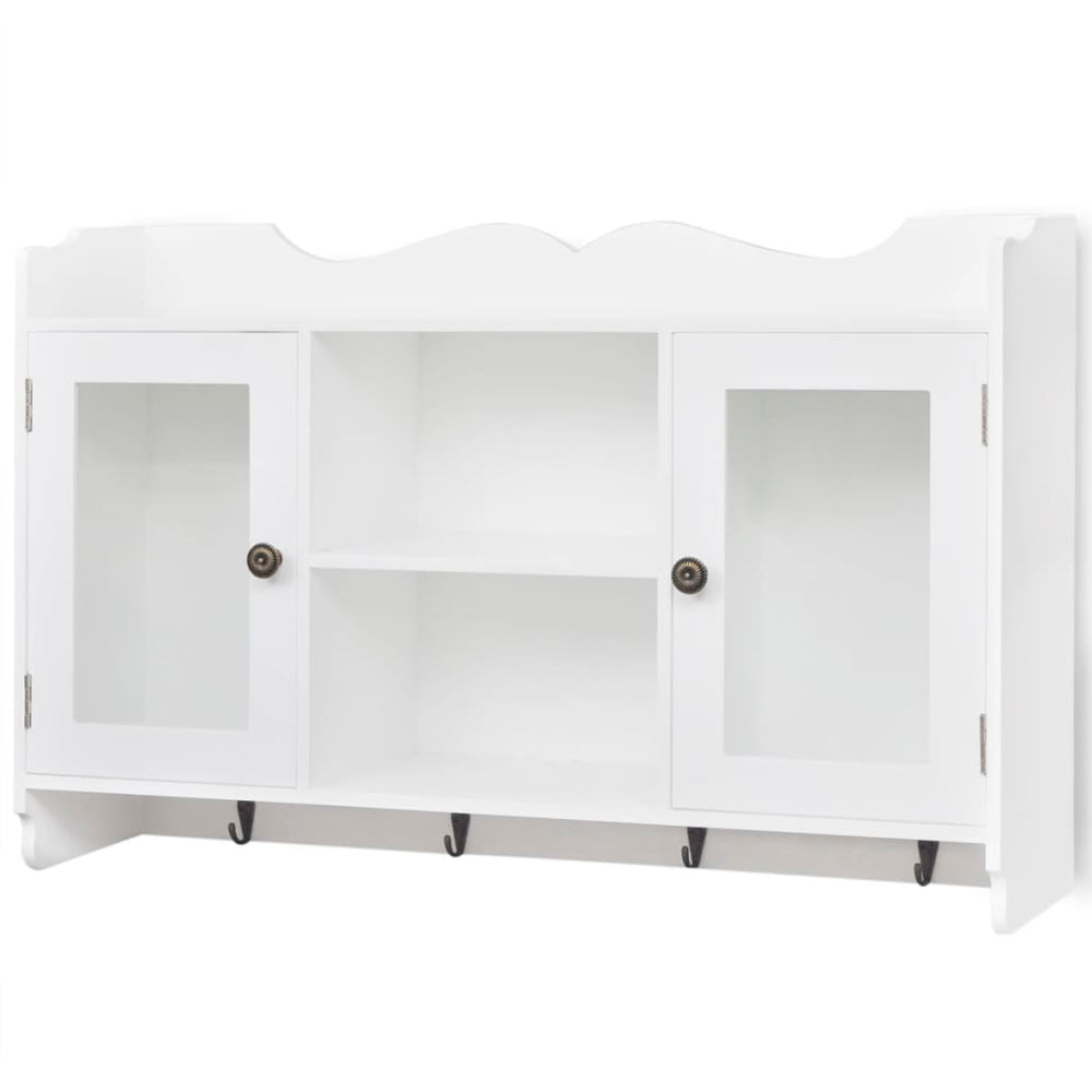 Wandschap voor boeken/DVD's MDF wit MeubelReus