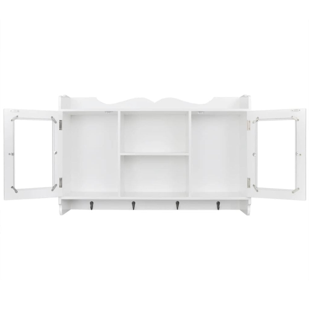 Wandschap voor boeken/DVD's MDF wit MeubelReus