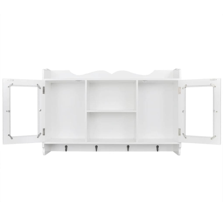 Wandschap voor boeken/DVD's MDF wit MeubelReus