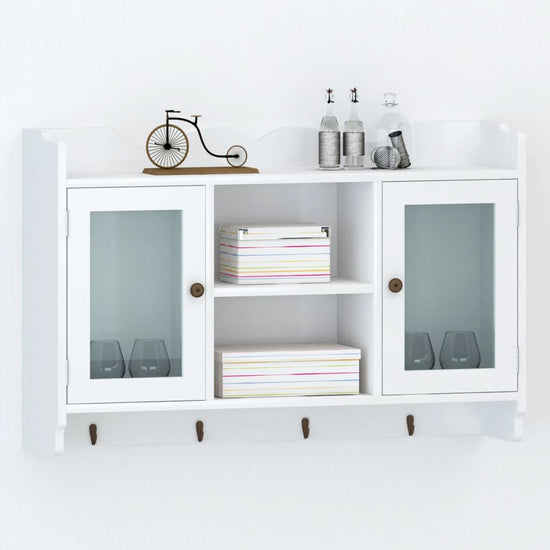 Wandschap voor boeken/DVD's MDF wit MeubelReus
