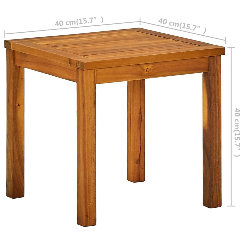 Ligbed met tafel massief acaciahout en textileen MeubelReus