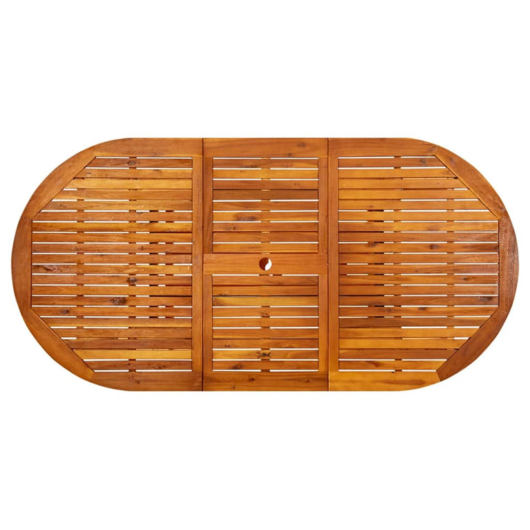 Tuintafel 200x100x75 cm massief acaciahout MeubelReus