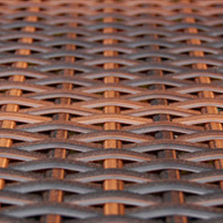 6-delige Loungeset met kussens poly rattan bruin