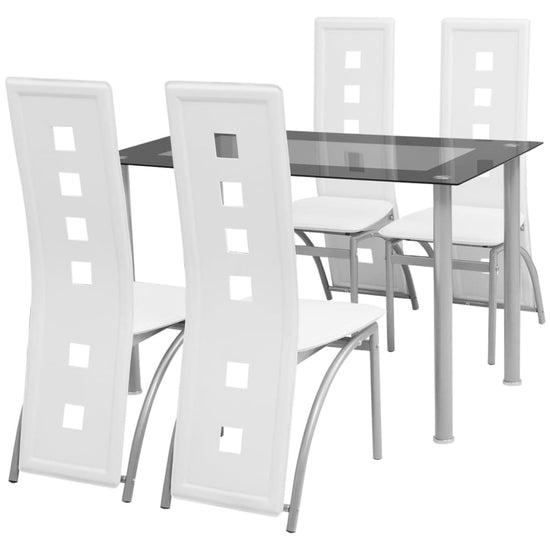 Eetkamerset wit 5-delig MeubelReus
