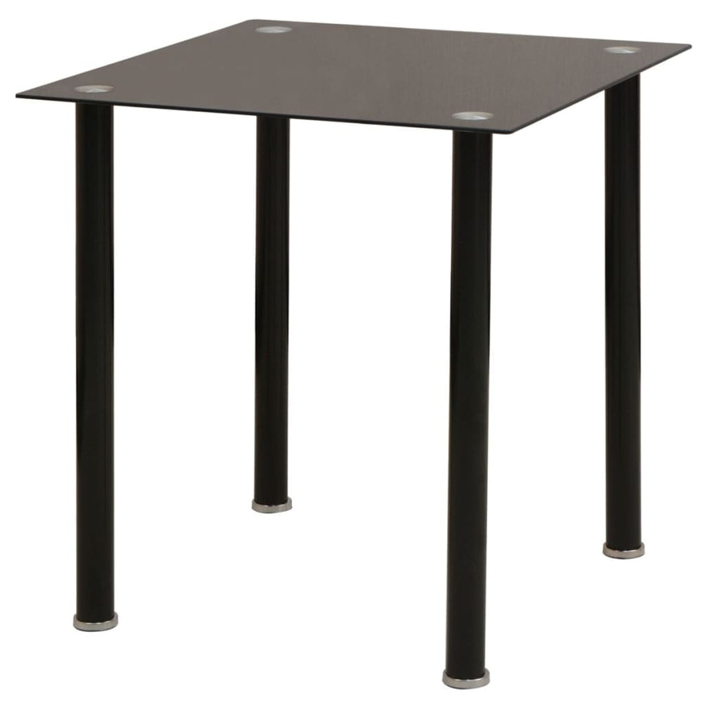 Eetkamerset tafel en stoel zwart 3-delig MeubelReus