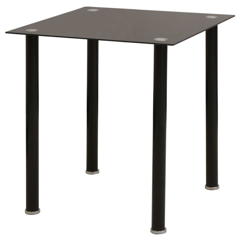 Eetkamerset tafel en stoel zwart 3-delig MeubelReus