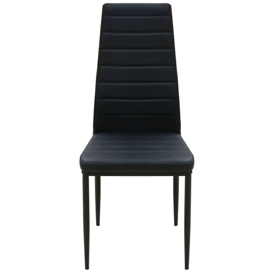 Eetkamerset tafel en stoel zwart 3-delig MeubelReus