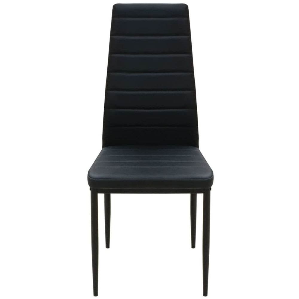 Eetkamerset tafel en stoel zwart 5-delig MeubelReus