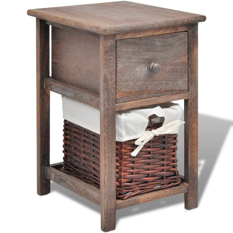 Nachtkastje hout bruin MeubelReus