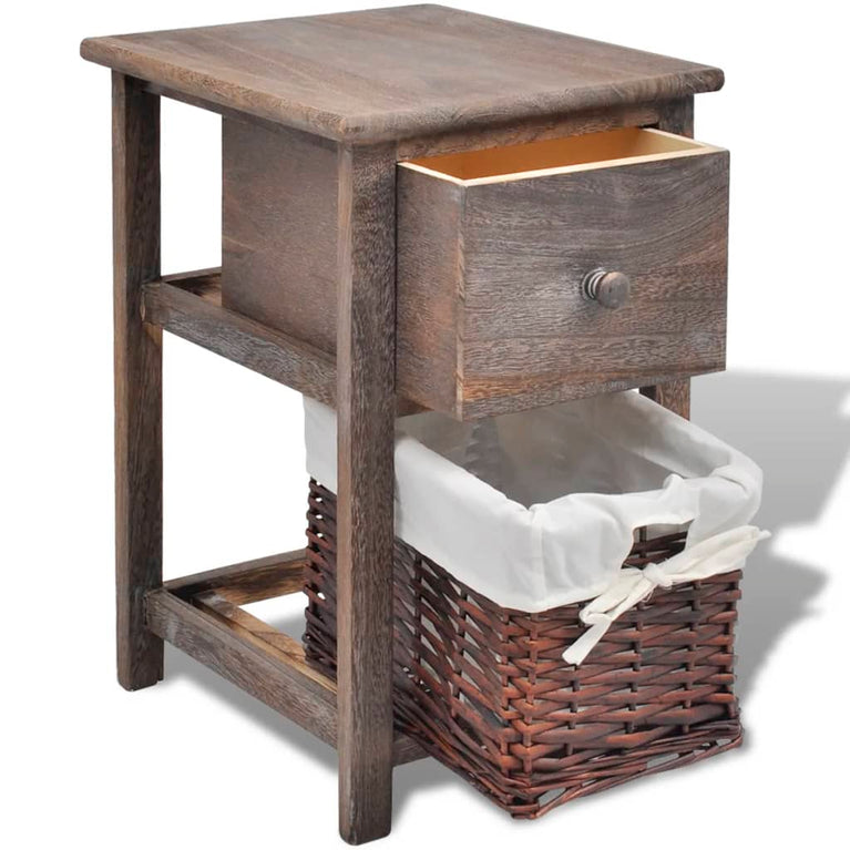 Nachtkastje hout bruin MeubelReus