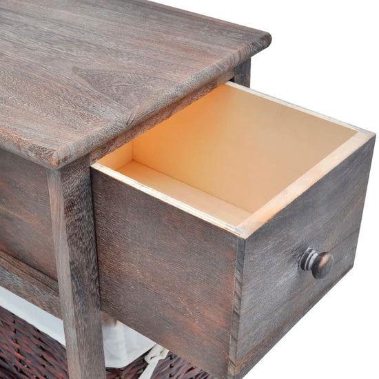 Nachtkastjes 2 st hout bruin MeubelReus