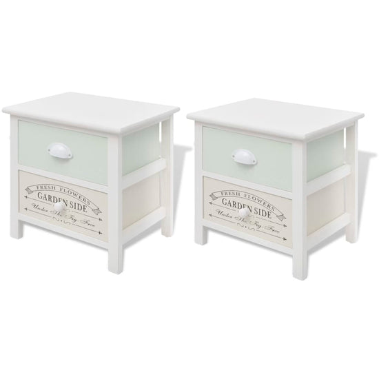 Nachtkastjes Franse stijl 2 st hout MeubelReus