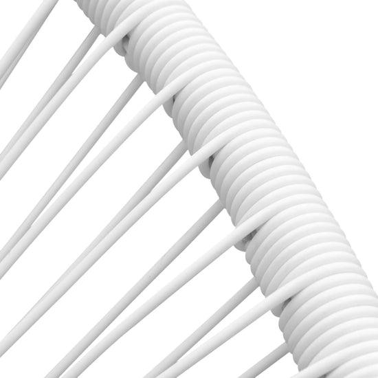 Tuinmaanstoel poly rattan wit MeubelReus