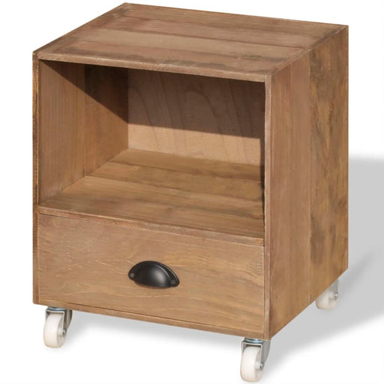 Nachtkastje massief hout bruin MeubelReus