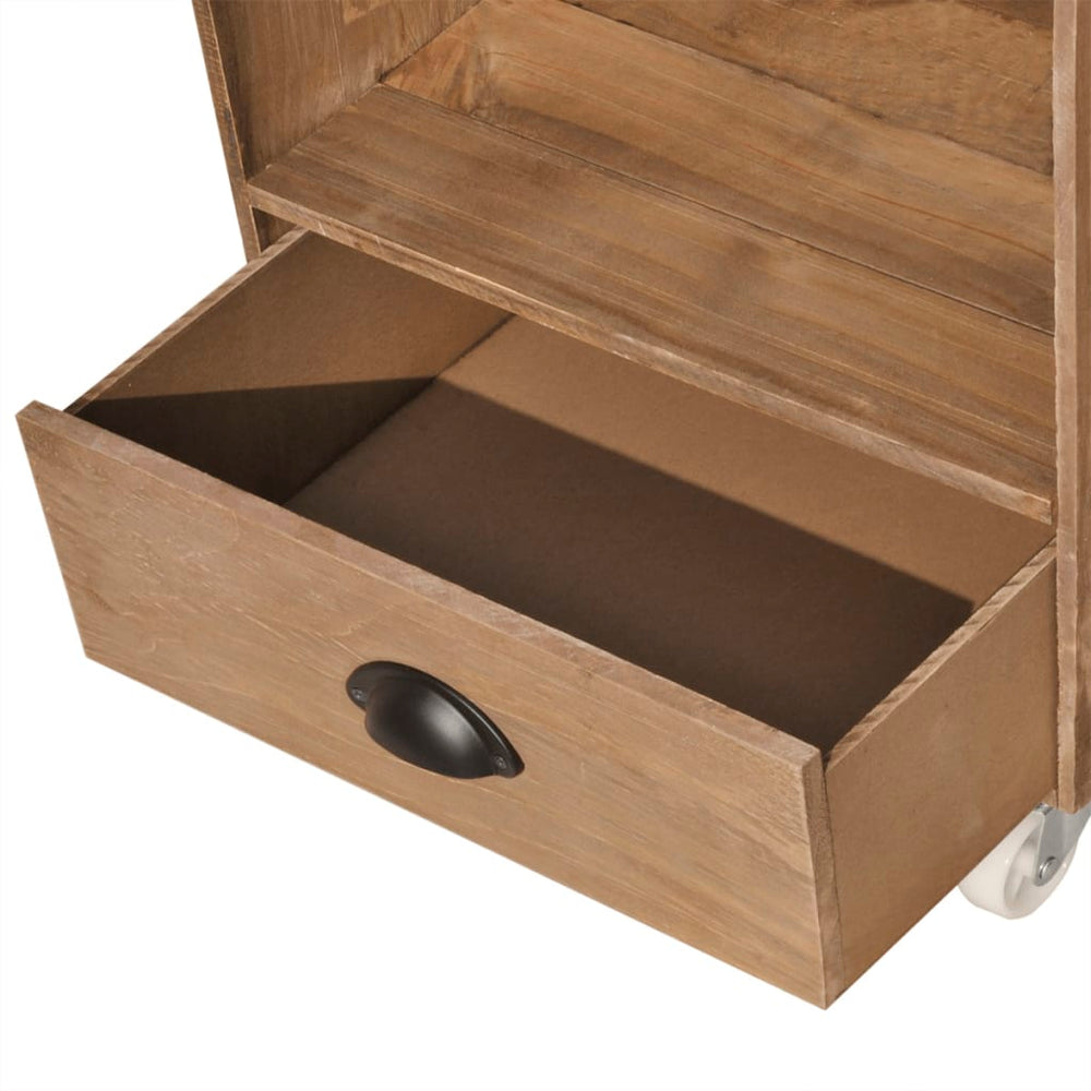 Nachtkastje massief hout bruin MeubelReus