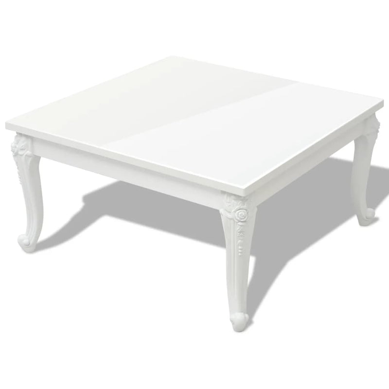 Salontafel 80x80x42 cm hoogglans wit MeubelReus