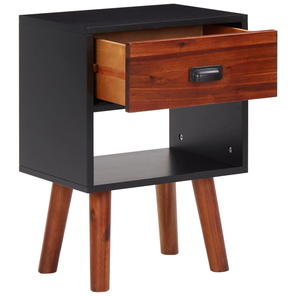 Nachtkastjes 2 st 40x30x57 cm massief acaciahout MeubelReus