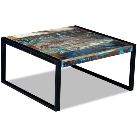 Salontafel 80x80x40 cm massief gerecycled hout MeubelReus