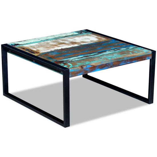 Salontafel 80x80x40 cm massief gerecycled hout MeubelReus