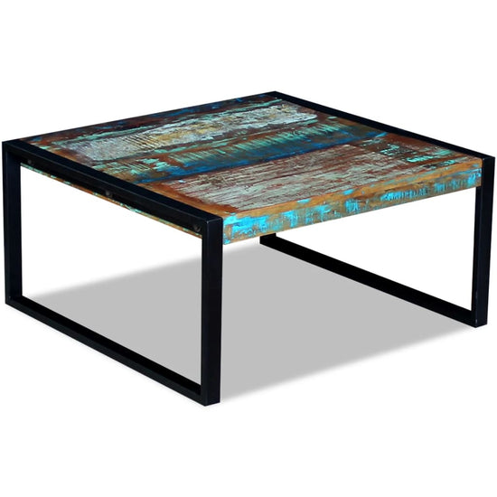 Salontafel 80x80x40 cm massief gerecycled hout MeubelReus