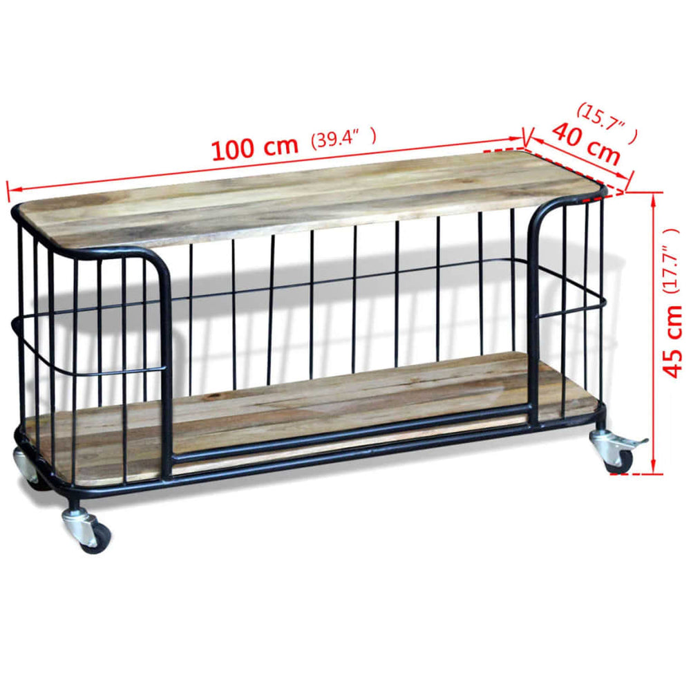 Tv-meubel100x40x45 cm massief mangohout MeubelReus
