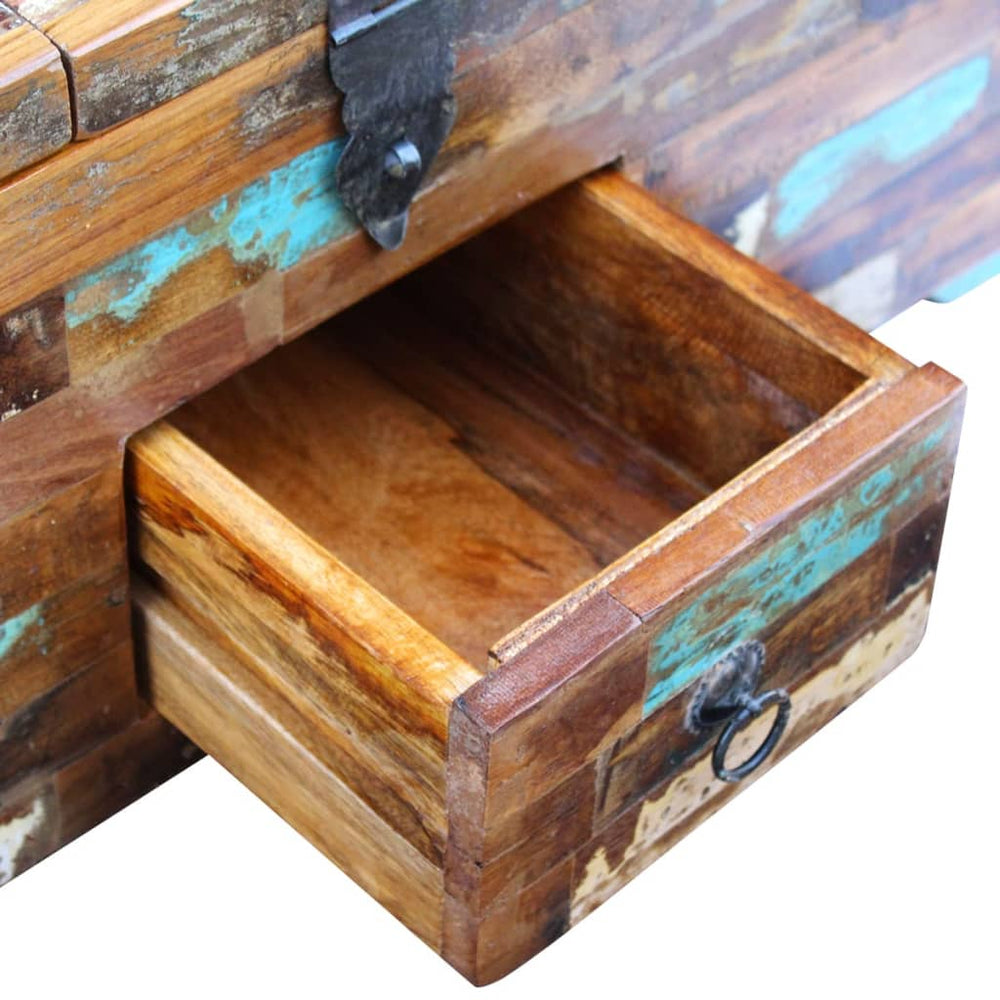 Salontafel kist 80x40x35 cm massief gerecycled hout MeubelReus