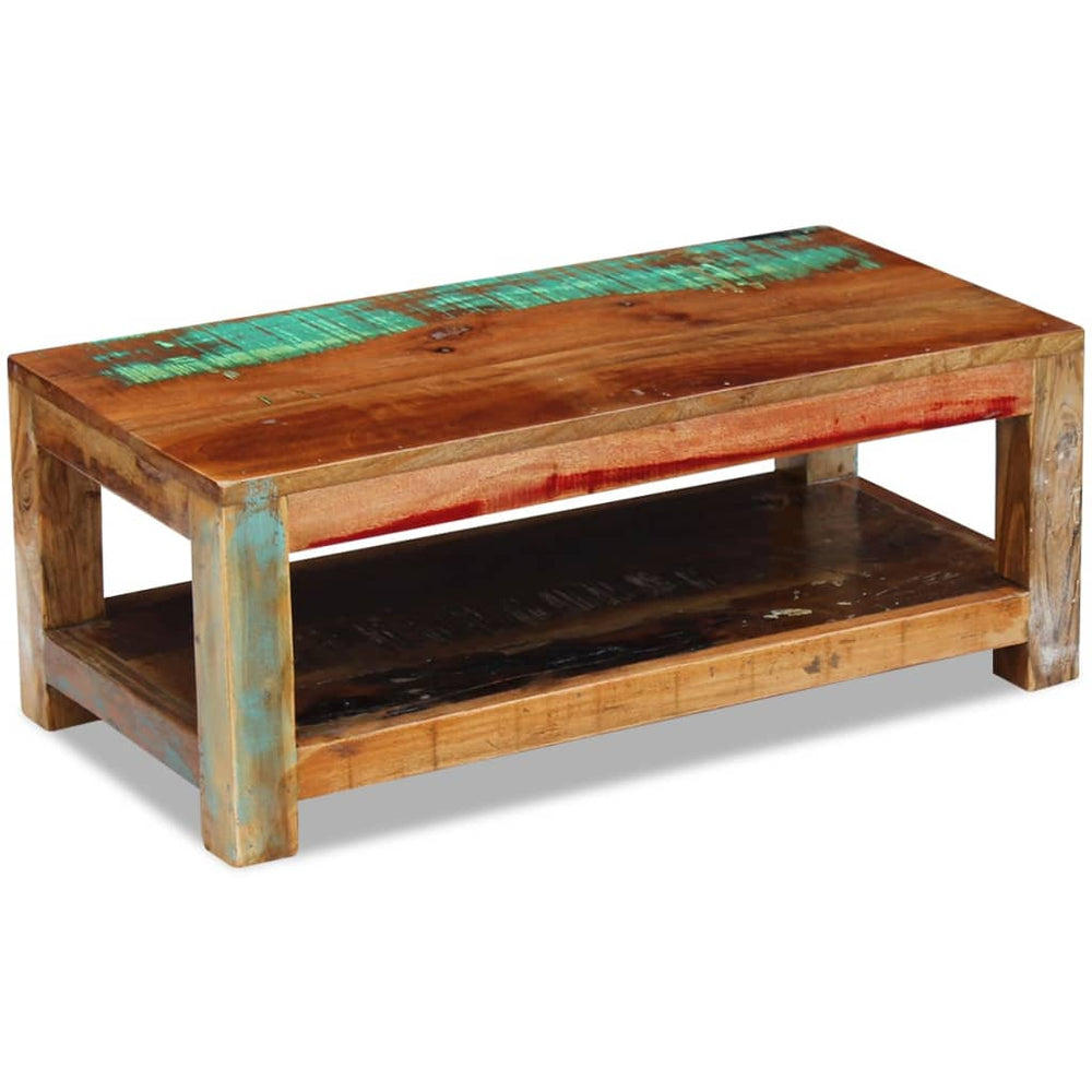 Salontafel 90x45x35 cm massief gerecycled hout MeubelReus