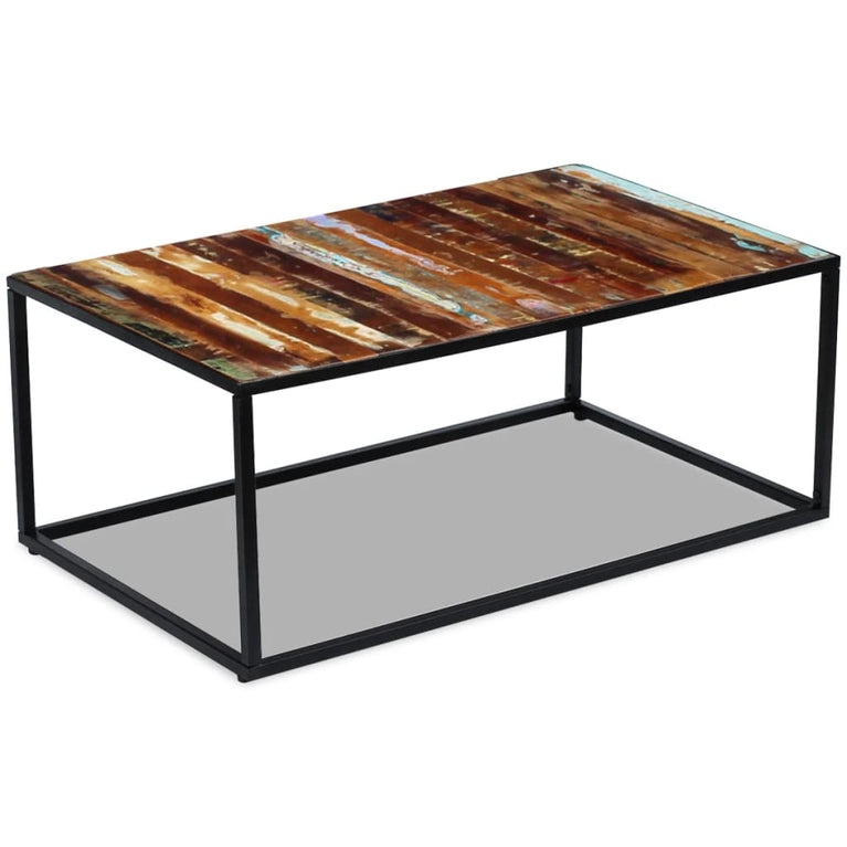 Salontafel 100x60x40 cm massief gerecycled hout MeubelReus