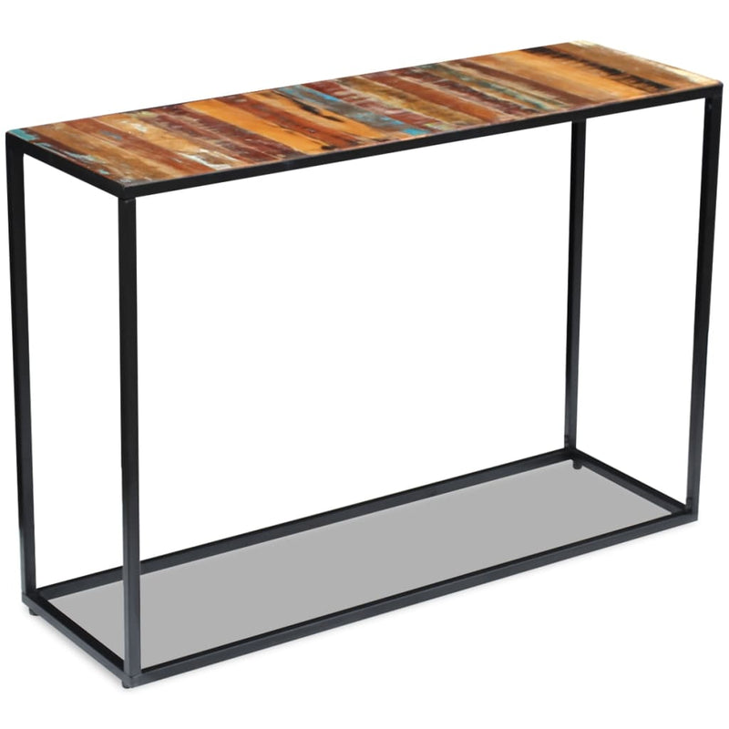 Wandtafel 110x35x76 cm massief gerecycled hout MeubelReus