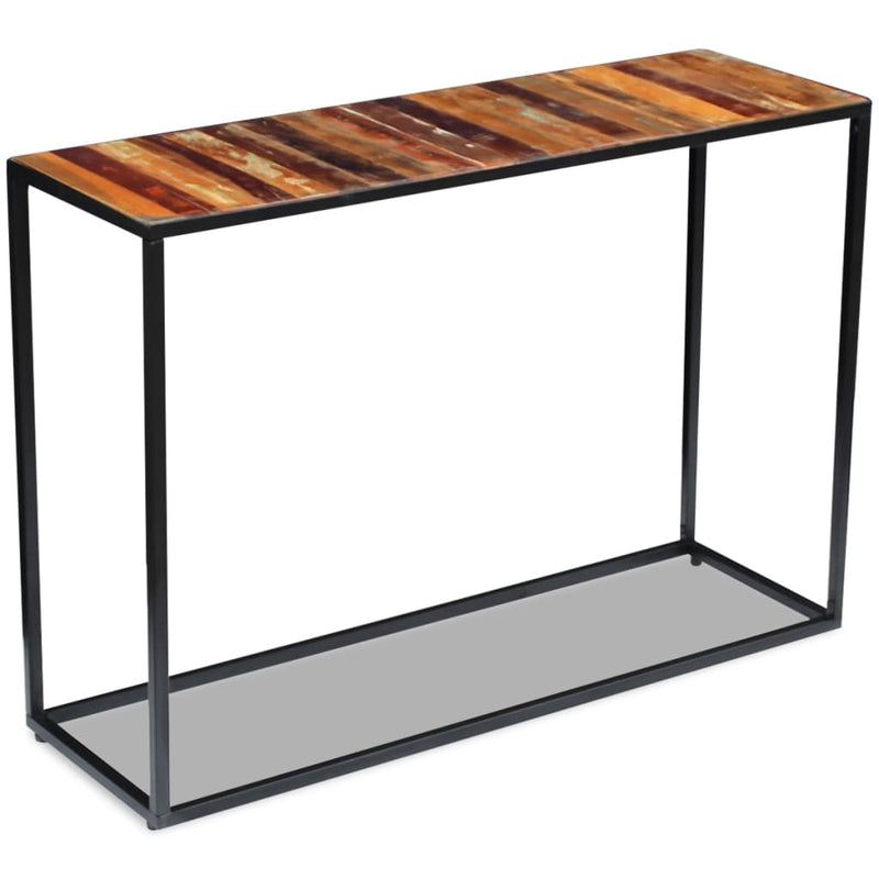 Wandtafel 110x35x76 cm massief gerecycled hout MeubelReus