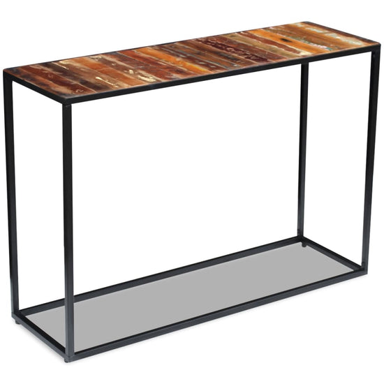 Wandtafel 110x35x76 cm massief gerecycled hout MeubelReus