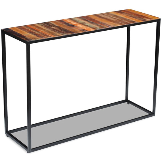 Wandtafel 110x35x76 cm massief gerecycled hout MeubelReus