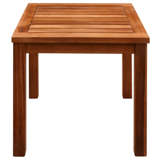 Ligbedden 2 st met tafel massief acaciahout en textileen MeubelReus