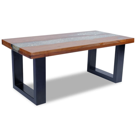 Salontafel massief teakhout hars 100x50 cm MeubelReus