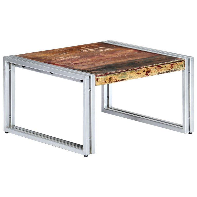 Salontafel 60x60x35 cm massief gerecycled hout MeubelReus