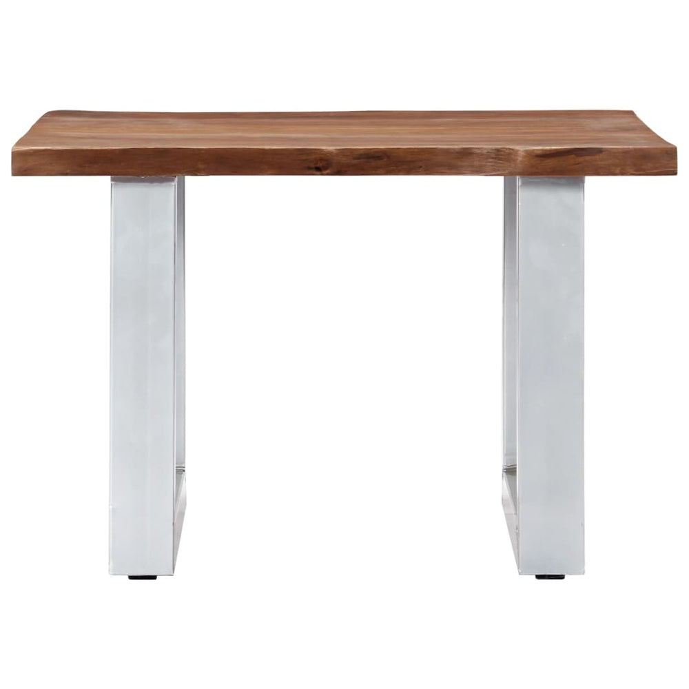 Salontafel met natuurlijke randen 60x60x40 cm acaciahout MeubelReus