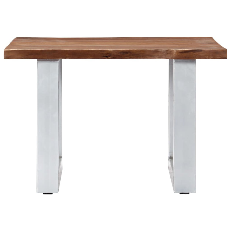 Salontafel met natuurlijke randen 60x60x40 cm acaciahout MeubelReus