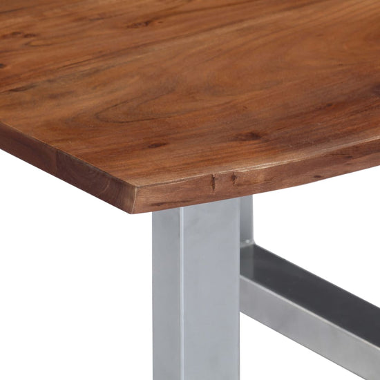 Salontafel met natuurlijke randen 60x60x40 cm acaciahout MeubelReus