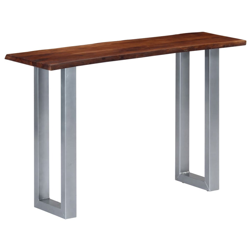 Wandtafel 115x35x76 cm massief acaciahout en ijzer MeubelReus
