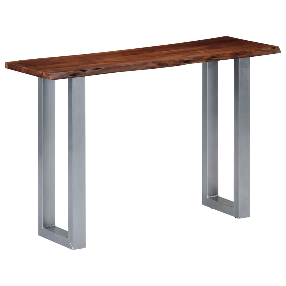 Wandtafel 115x35x76 cm massief acaciahout en ijzer MeubelReus